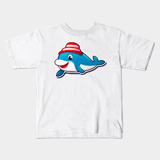 A beauty and power of an orca whale breaching the surface of the water. Kids T-Shirt